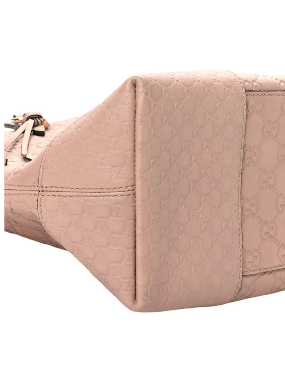 GUCCI Guccissima Medium Bree Foldover Tote Soft Pink - Picture 7 of 9